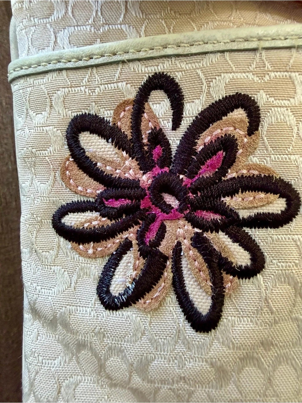 Limited Edition 2006 Coach Signature Jacquard Bumblebee Swingpack Crossbody Bag - Picture 13 of 16